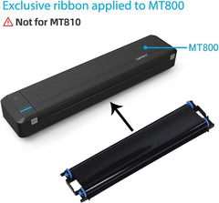 HPRT MT800 Wireless Printer Ribbon Accessories | Dedicated for MT800 | 1 box of 2 rolls, 1 roll can print 45 A4 sheets