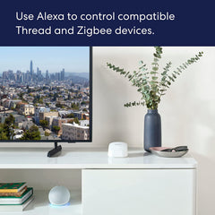 Introducing Amazon eero 6+ dual-band mesh Wi-Fi 6 router, with built-in Zigbee smart home hub and 160MHz client device support (2022 release)