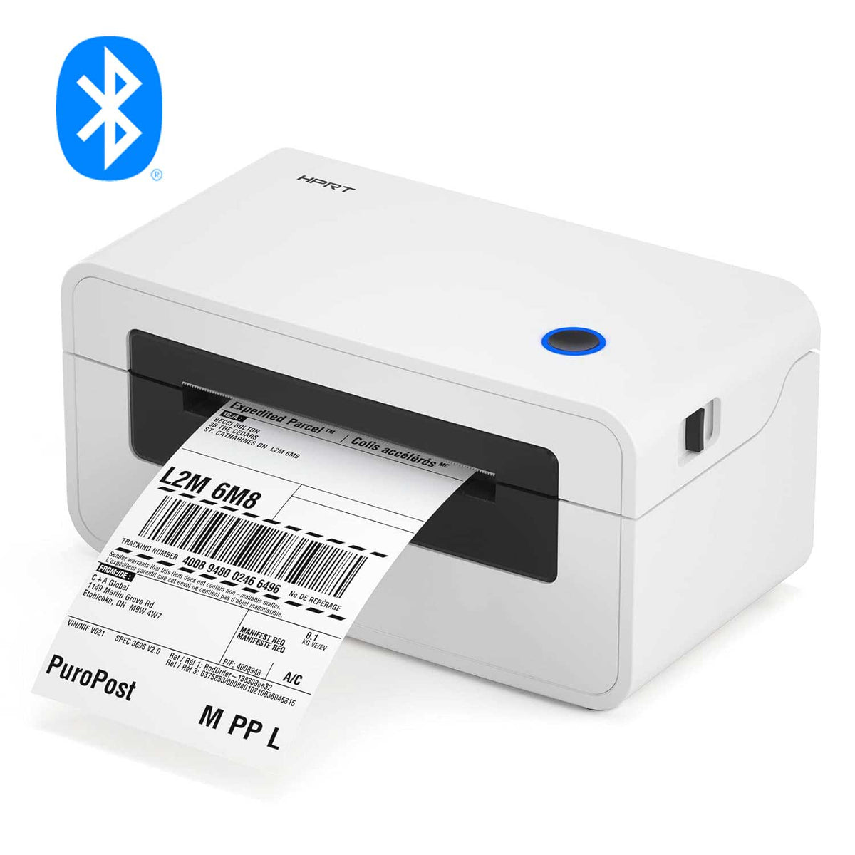 Hanyin HPRT N41 medium-sized thermal label printer | Bluetooth connection to mobile phone for printing at any time | Upgrade choice 