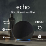 亞馬遜Echo（第四代）智能揚聲器 具有高級聲音，智能家居中心和Alexa