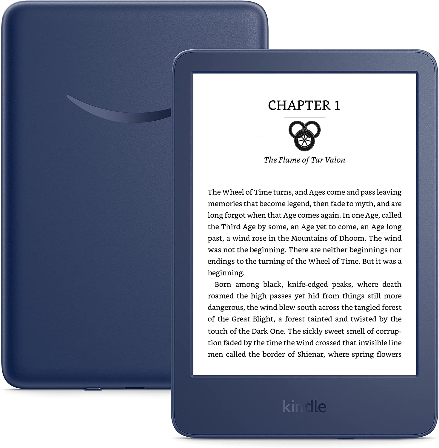 全新亞馬遜 Kindle 第11代 （2022 年發布）——最輕、最緊湊的 Kindle，現在配備 6 英寸 300 ppi 高分辨率顯示屏和 2  倍存儲空間 - 6 吋 / 16GB / 牛仔布色