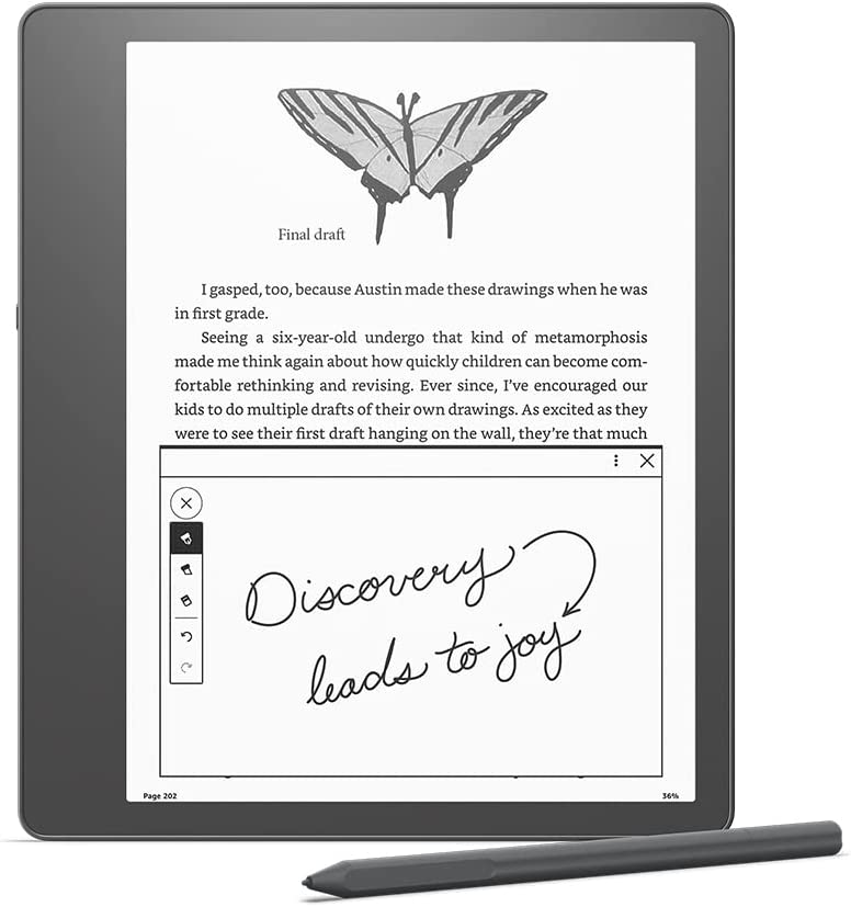Amazon Kindle Scribe - the first Kindle for reading and writing, with a 10.2” 300 ppi Paperwhite display, includes Pen