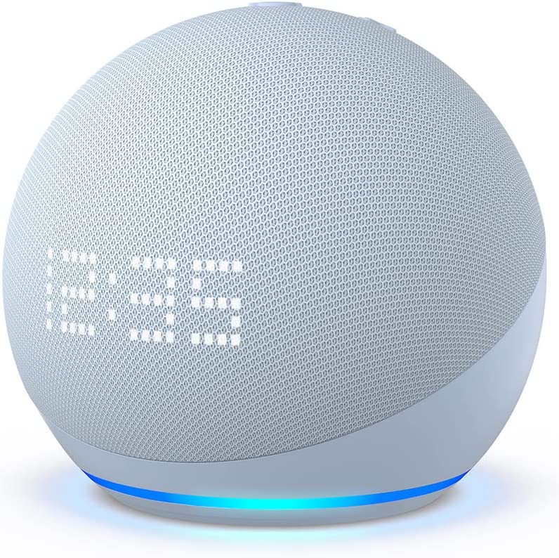 All-New Echo Dot (5th Gen, 2022 release) with clock | Smart speaker with clock and Alexa